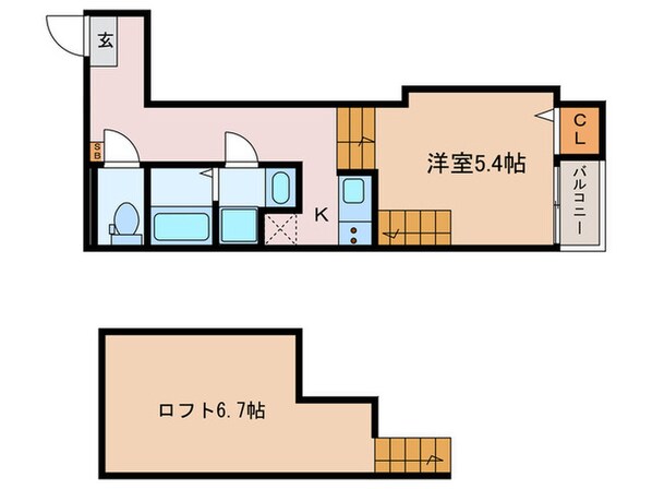 ハーモニーテラス佐古前町Ⅱの物件間取画像